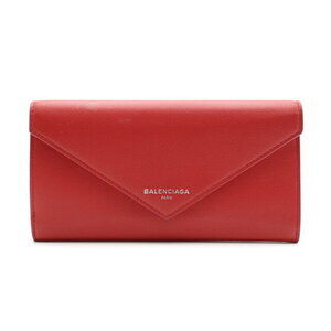 Balenciaga Paper Long Wallet Red